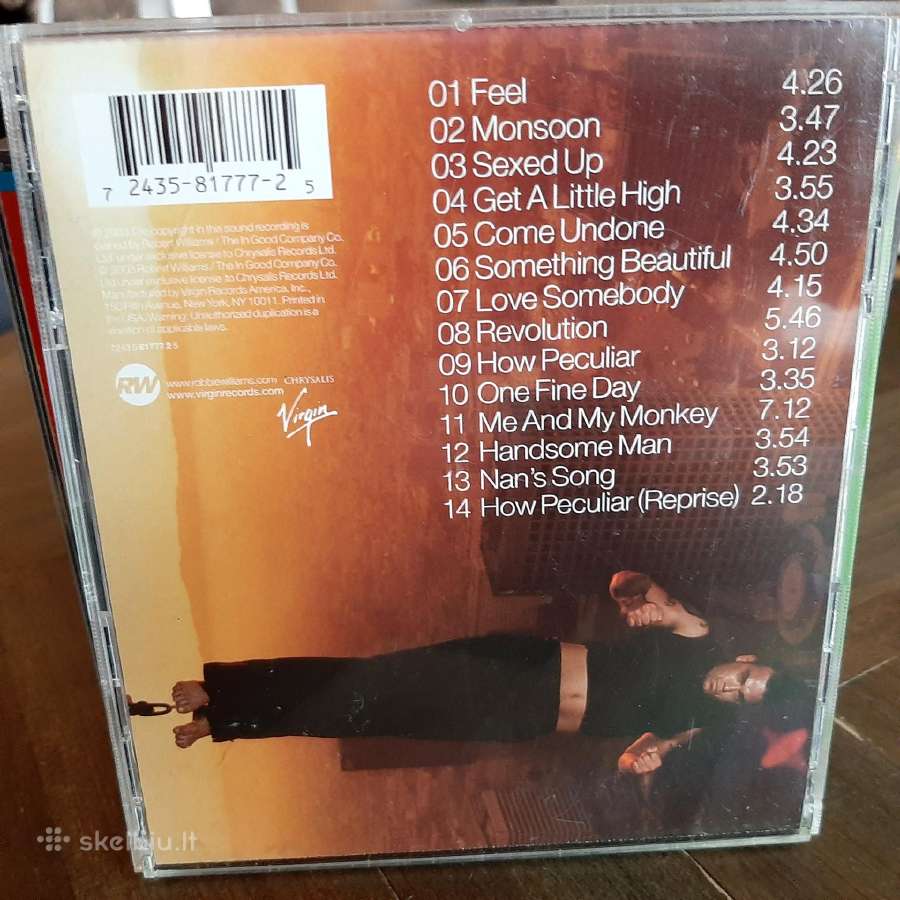 Robbie Williams albumai ir singlai CD - nuotraukos Nr. 11