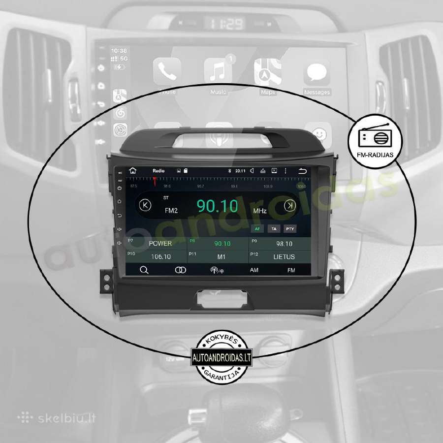 Kia Sportage 2010-16 Android multimedia GPS/WiFi - nuotraukos Nr. 4