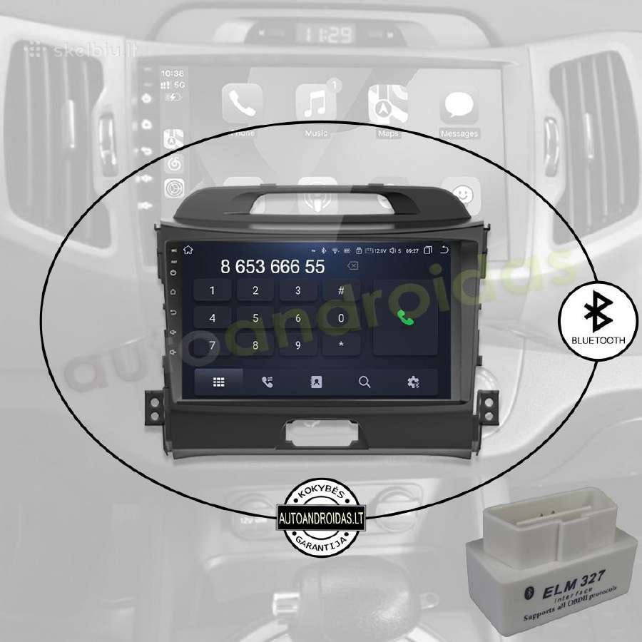 Kia Sportage 2010-16 Android multimedia GPS/WiFi - nuotraukos Nr. 5