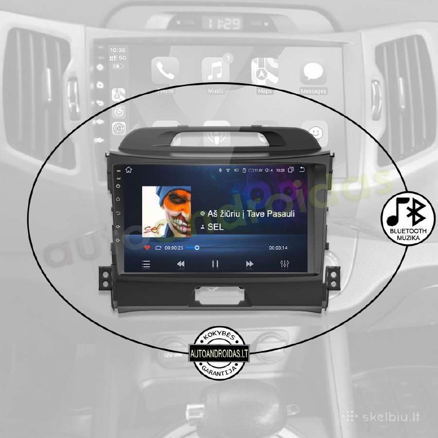 Kia Sportage 2010-16 Android multimedia GPS/WiFi - nuotraukos Nr. 6