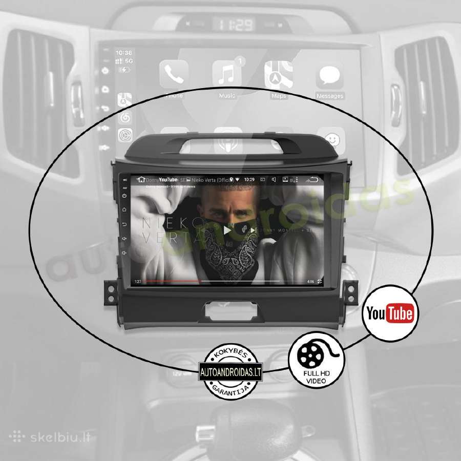 Kia Sportage 2010-16 Android multimedia GPS/WiFi - nuotraukos Nr. 9