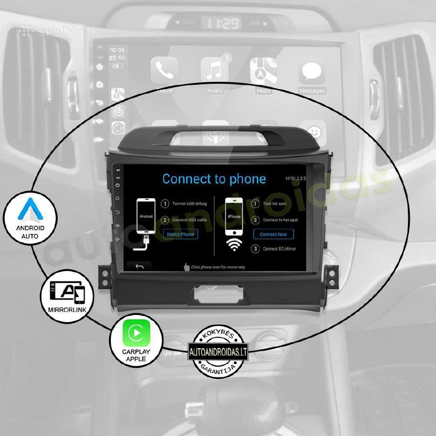 Kia Sportage 2010-16 Android multimedia GPS/WiFi - nuotraukos Nr. 10