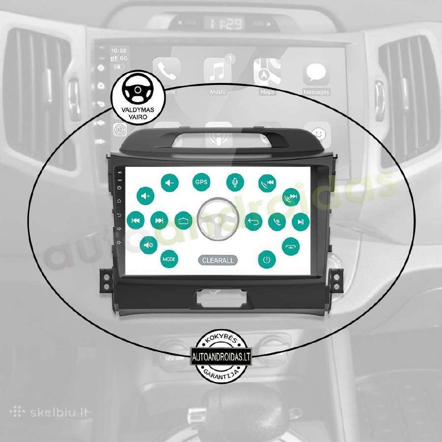 Kia Sportage 2010-16 Android multimedia GPS/WiFi - nuotraukos Nr. 12