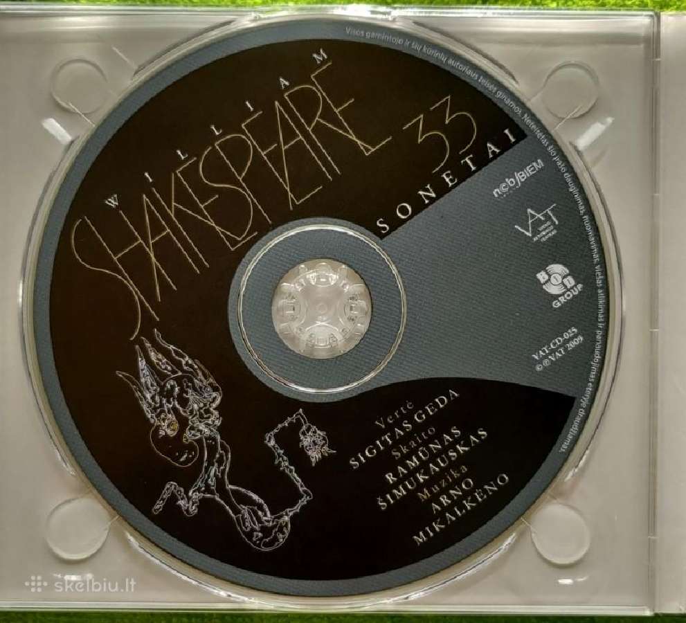 *Viljamas Šekspyras 33 sonetai / CD - nuotraukos Nr. 4