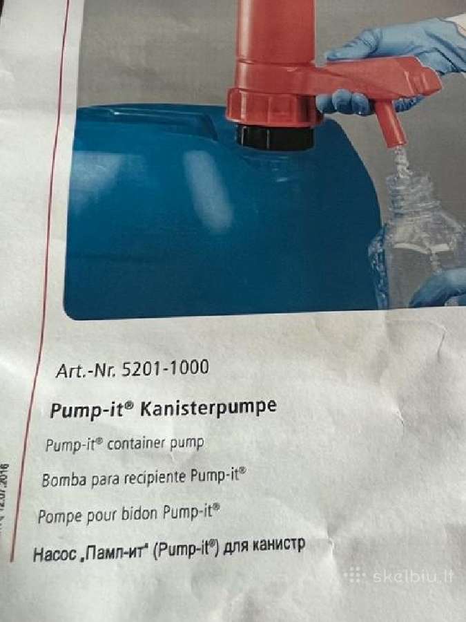 Skysčių pompa " Pump-IT® " kanistrams - nuotraukos Nr. 4