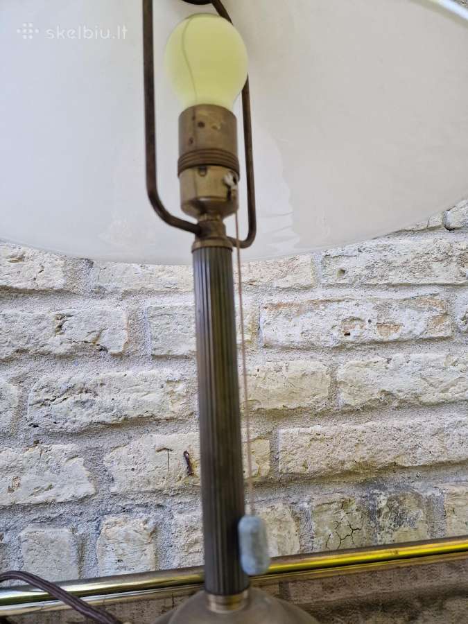 Vintažinė mid century žalvarinė stalinė lempa - nuotraukos Nr. 3