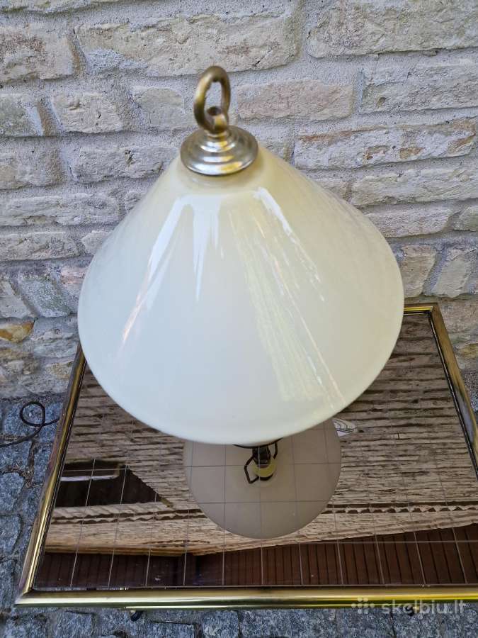 Vintažinė mid century žalvarinė stalinė lempa - nuotraukos Nr. 4