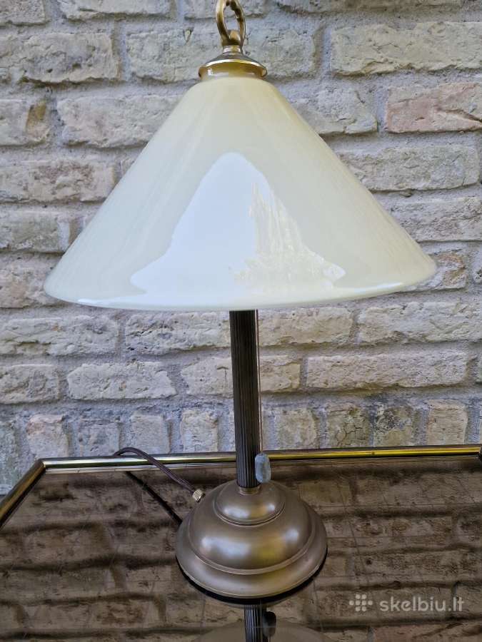 Vintažinė mid century žalvarinė stalinė lempa - nuotraukos Nr. 7