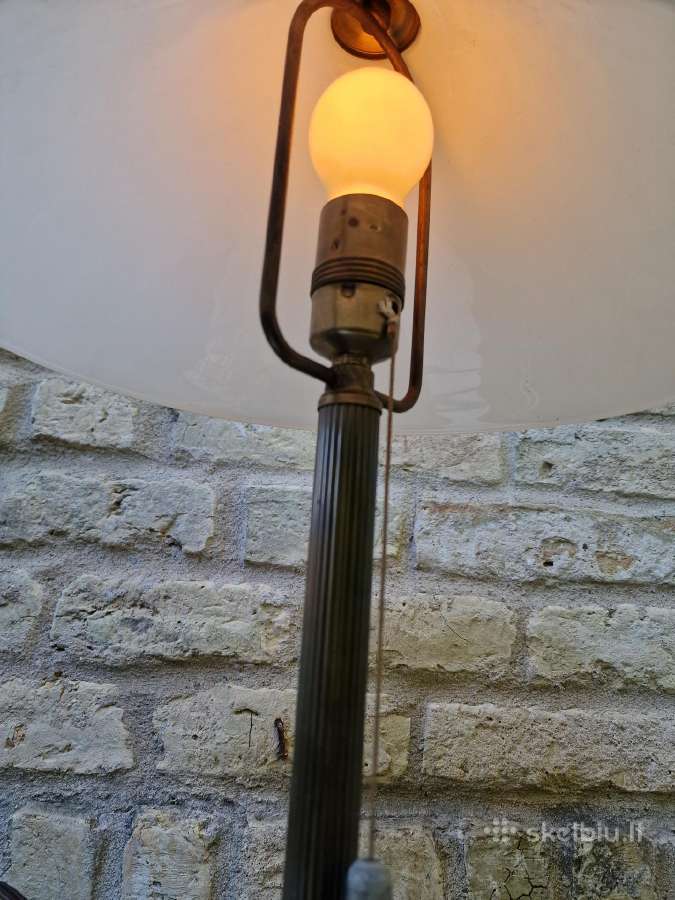 Vintažinė mid century žalvarinė stalinė lempa - nuotraukos Nr. 9