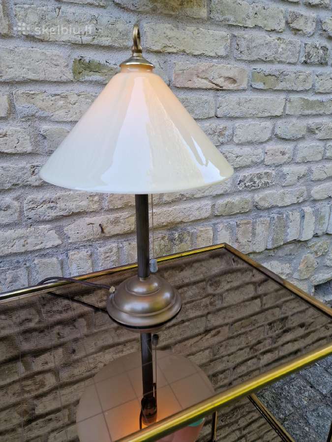 Vintažinė mid century žalvarinė stalinė lempa - nuotraukos Nr. 15