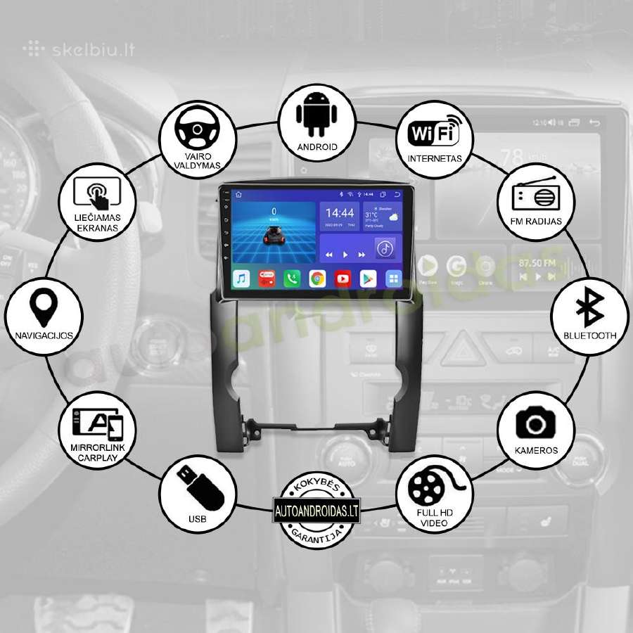 Kia Sorento 2009-12 Android multimedia GPS/WiFi/bt - nuotraukos Nr. 2