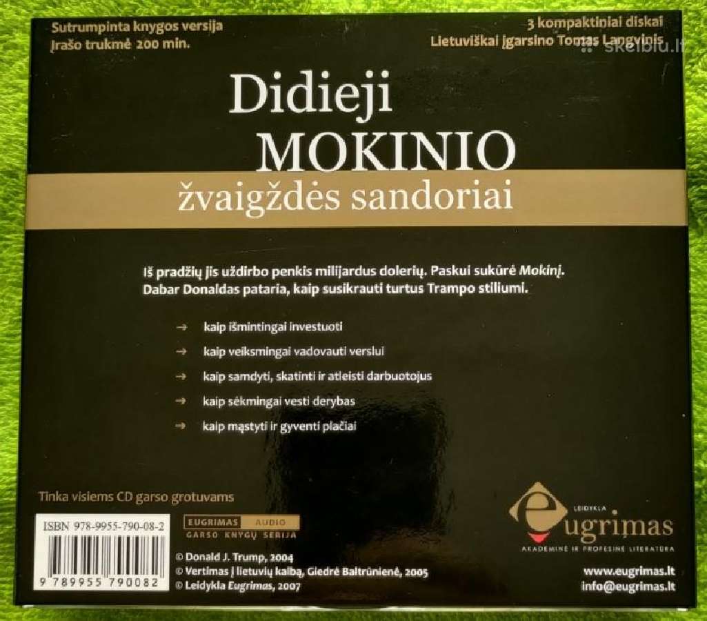 -Audio CD Donald Trump kaip tapti turtingu? / 3cd - nuotraukos Nr. 3