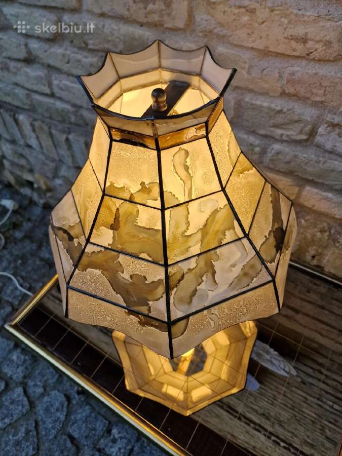 Vintažinė mid century autorinė stalinė lempa