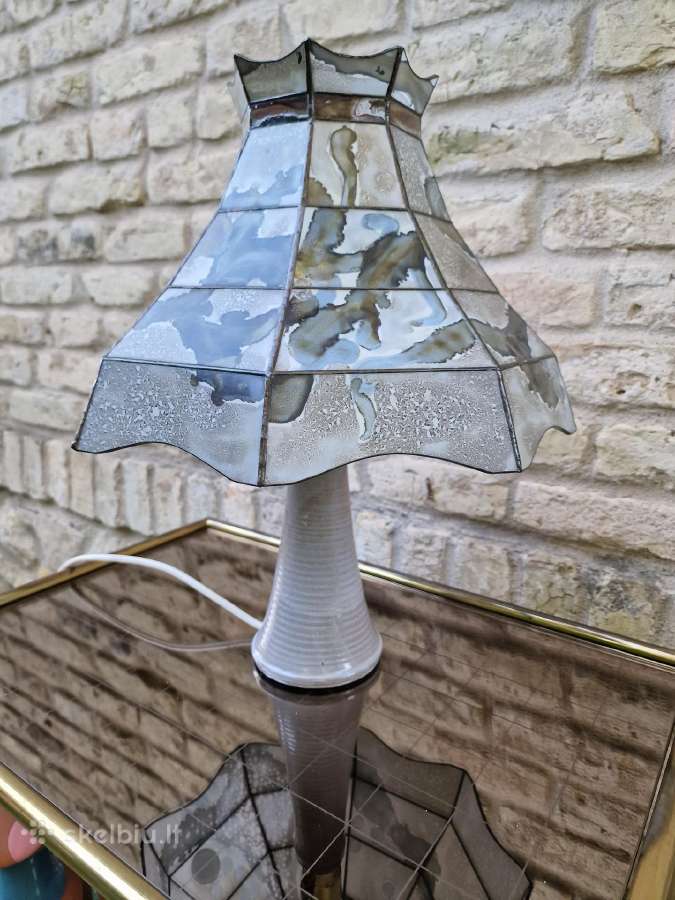 Vintažinė mid century autorinė stalinė lempa - nuotraukos Nr. 6