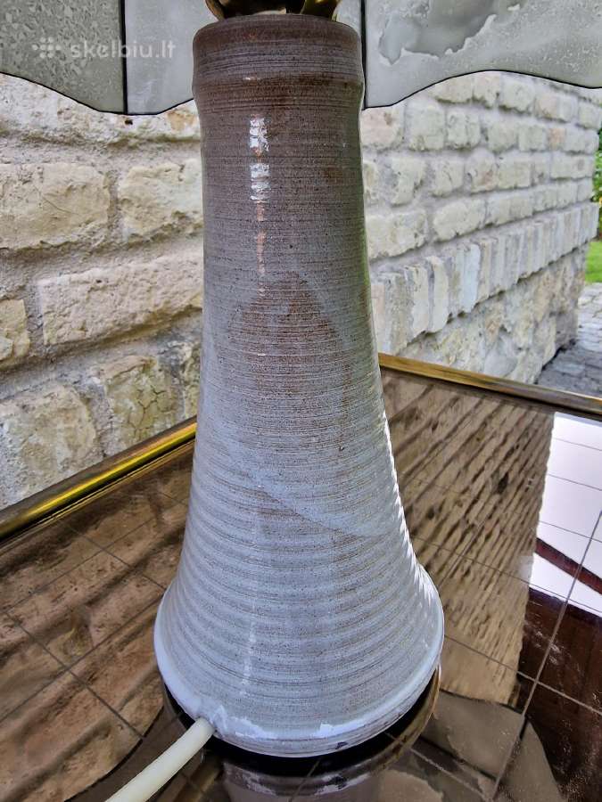 Vintažinė mid century autorinė stalinė lempa - nuotraukos Nr. 18