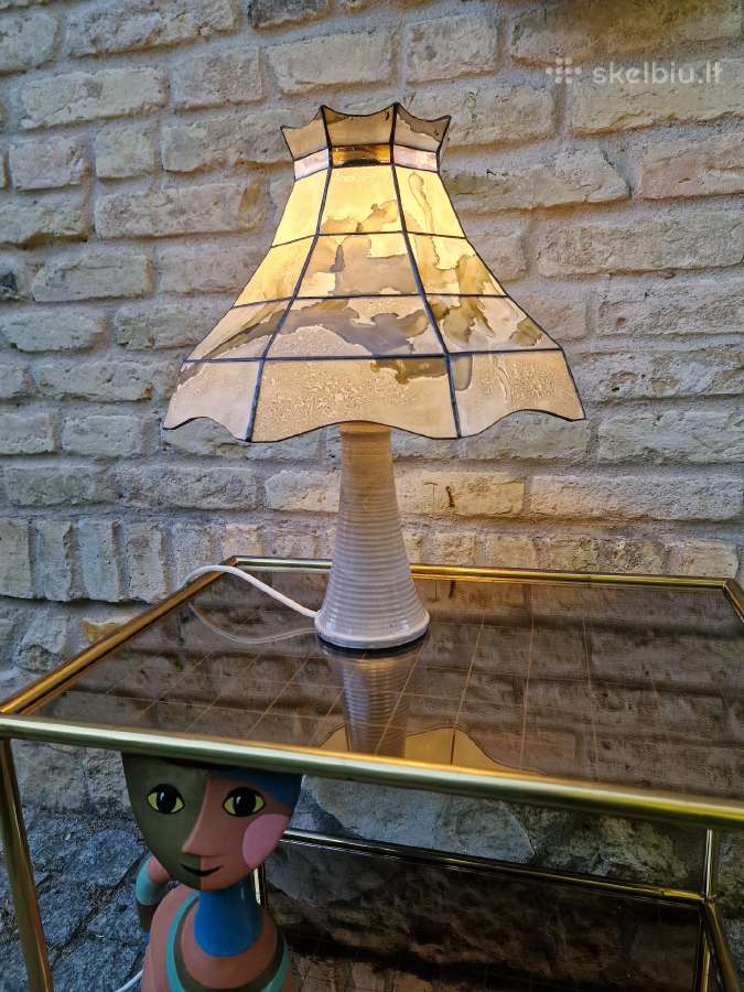 Vintažinė mid century autorinė stalinė lempa - nuotraukos Nr. 28