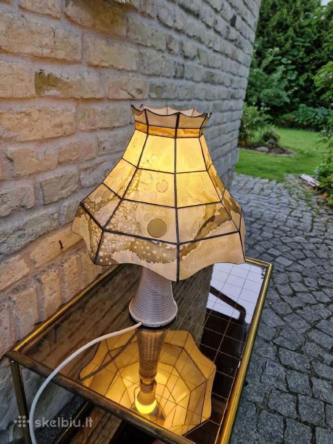 Vintažinė mid century autorinė stalinė lempa - nuotraukos Nr. 29