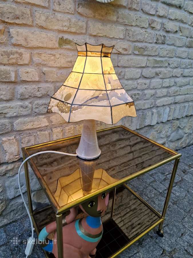 Vintažinė mid century autorinė stalinė lempa - nuotraukos Nr. 31