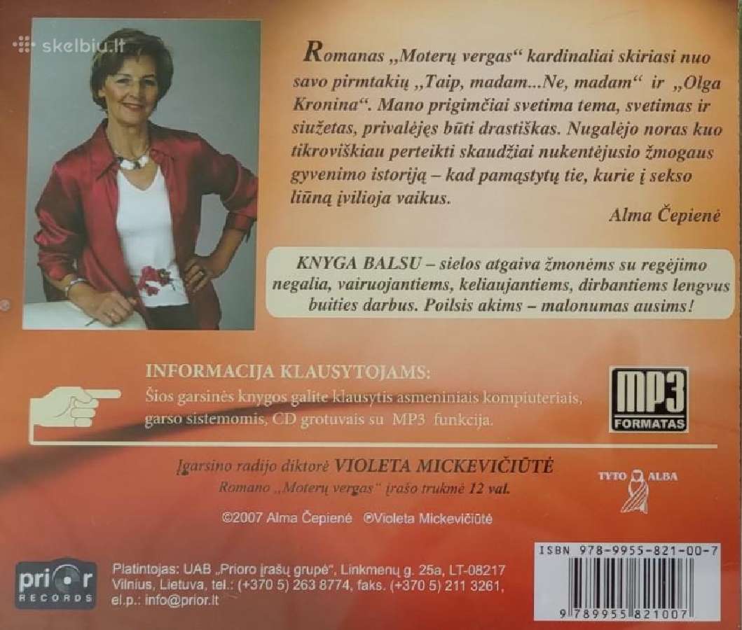 Alma Čepienė Moterų vergas / Mp3 - nuotraukos Nr. 3