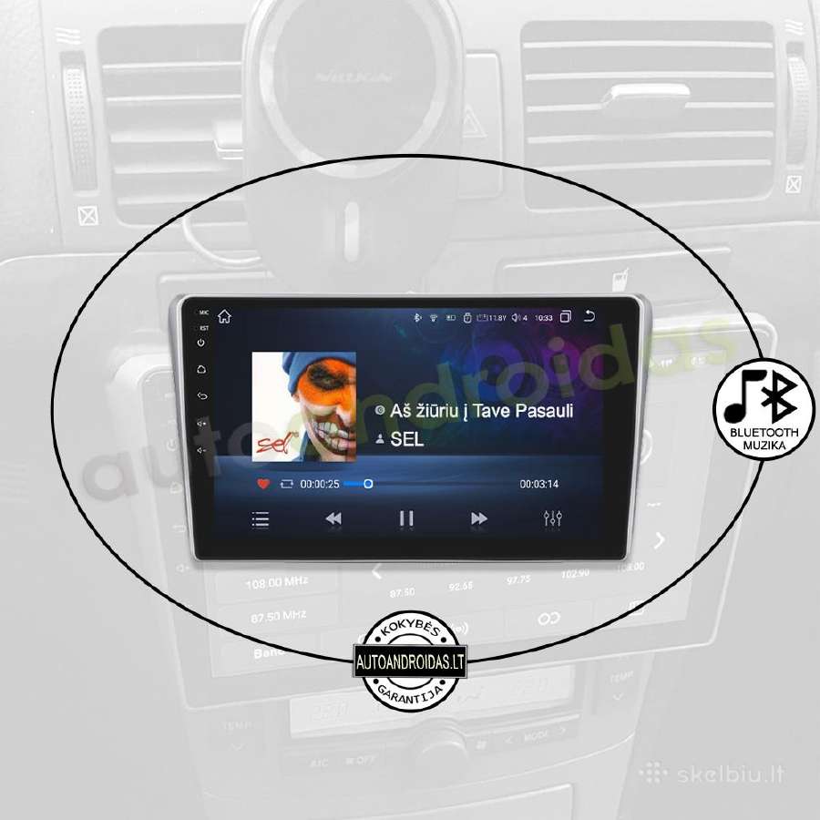 Toyota Avensis T25 2002-08 Android multimedia GPS - nuotraukos Nr. 6