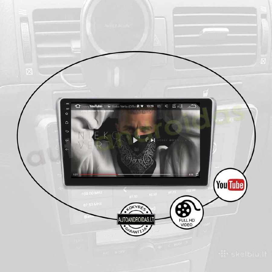 Toyota Avensis T25 2002-08 Android multimedia GPS - nuotraukos Nr. 9