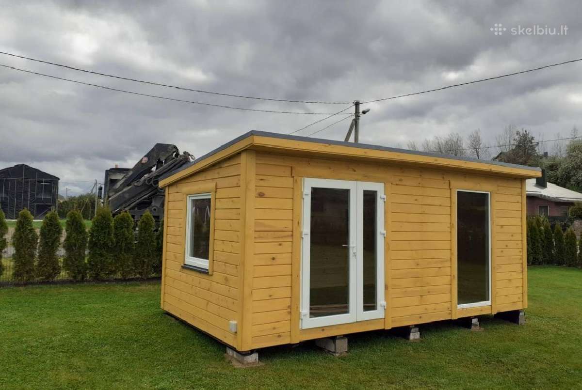 Sodo namelis, pirtis, sandėliukas 3x6 m.