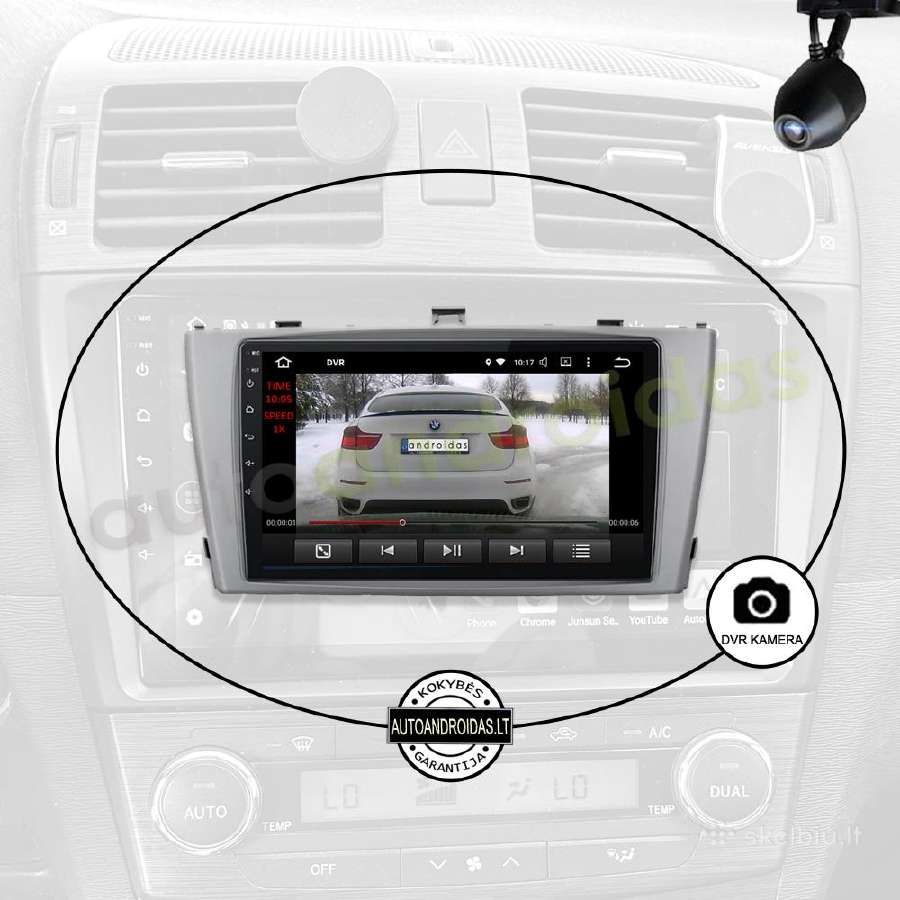 Toyota Avensis T27 2008-15 Android multimedia GPS - nuotraukos Nr. 8
