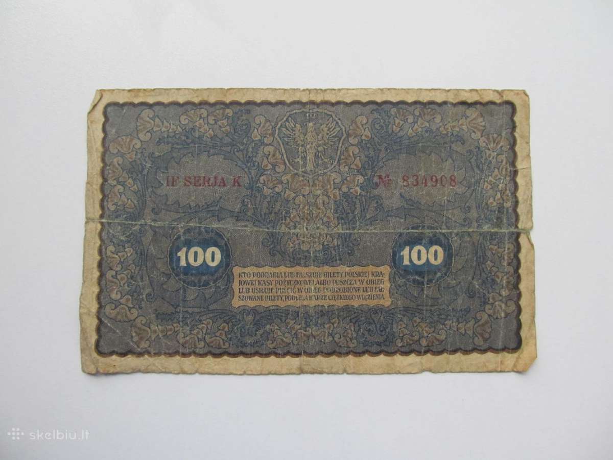 100 marek , Lenkija , 1919 - nuotraukos Nr. 2