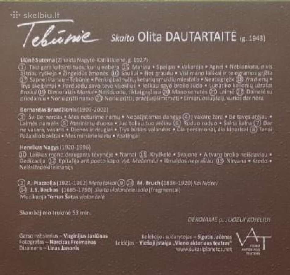 Olita Dautartaitė garso knyga 2 CD - nuotraukos Nr. 7