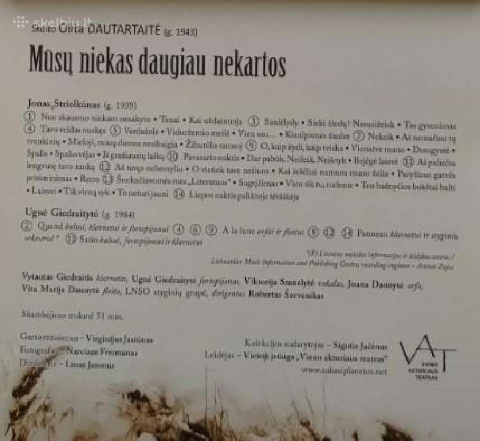 Olita Dautartaitė garso knyga 2 CD - nuotraukos Nr. 9