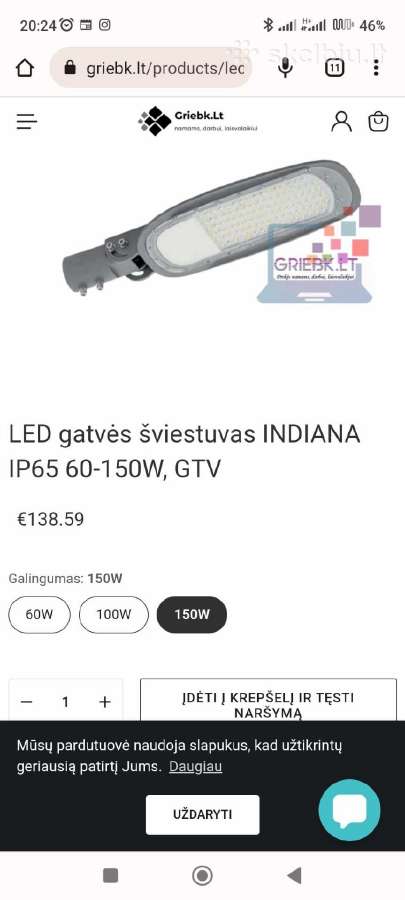 Gatvės šviestuvas Indiana - nuotraukos Nr. 2