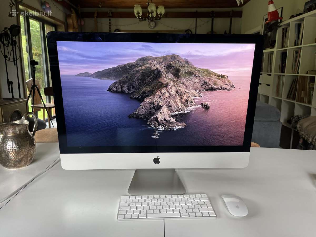 iMac 27 3.2ghz 8gb 1tb HDD late 2015 puikios būklė