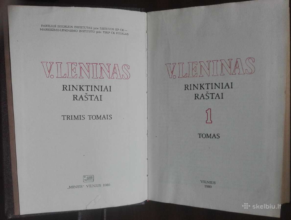 806. V. Leninas Rinktiniai Raštai - nuotraukos Nr. 2