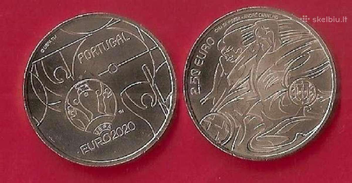 Portugalija 2020m.2.50€ “Futbolas Fifa-2020"unc