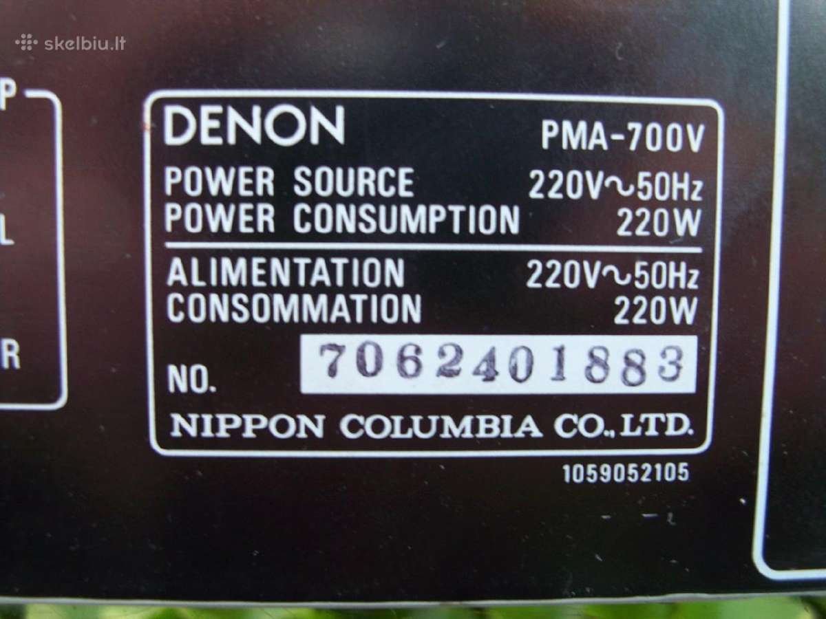 Denon Avp 5000. Pma 700v,860. Dcd-1300. De-70. - nuotraukos Nr. 18