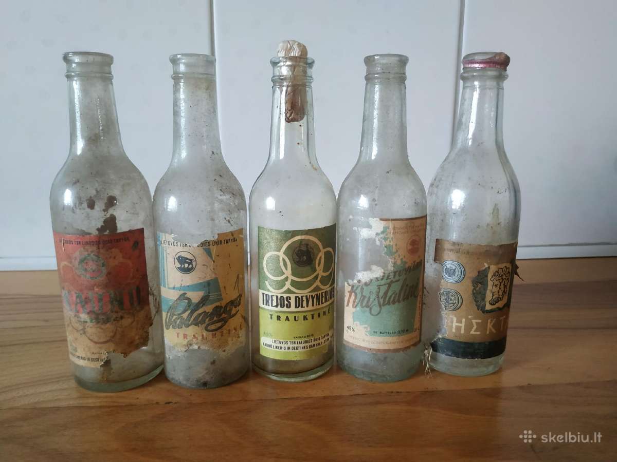 Tarybinių laikų stiprių gėrimų buteliukai - nuotraukos Nr. 2