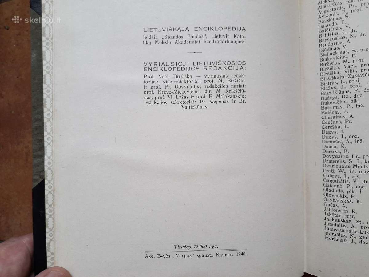 "Lietuviškoji enciklopedija" 8 tomas 1940 metai - nuotraukos Nr. 8