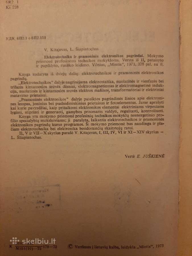 Elektrotechnika ir pramoninės elektronikos pagrind - nuotraukos Nr. 2