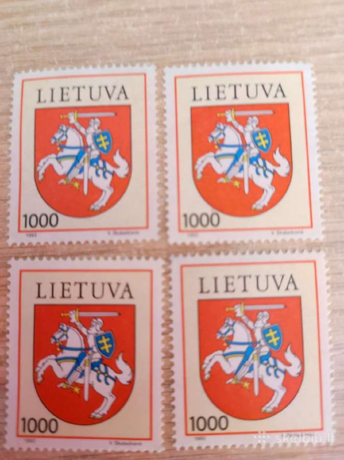 Pašto ženklai 1992