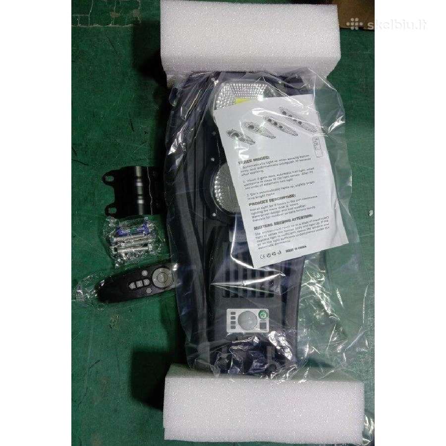 Gatvės Šviestuvas Su Saulės Baterija 100w - nuotraukos Nr. 3