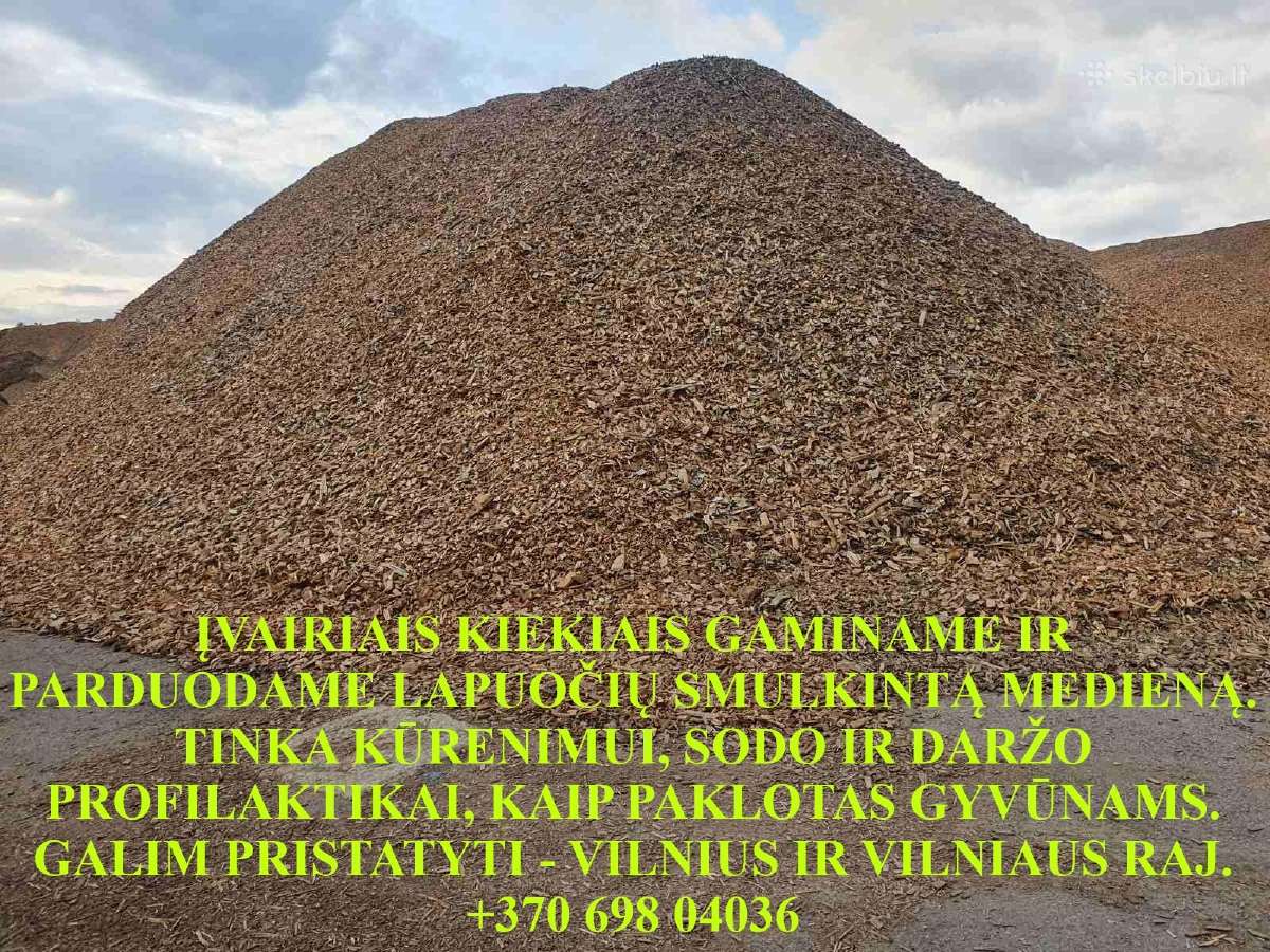 Smulkinta mediena. skiedros, čipsai, biokuras - nuotraukos Nr. 2