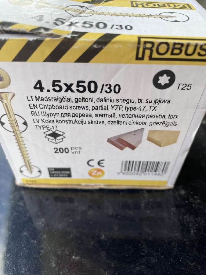 Sraigtai metalą, gipsą, medį - nuotraukos Nr. 5