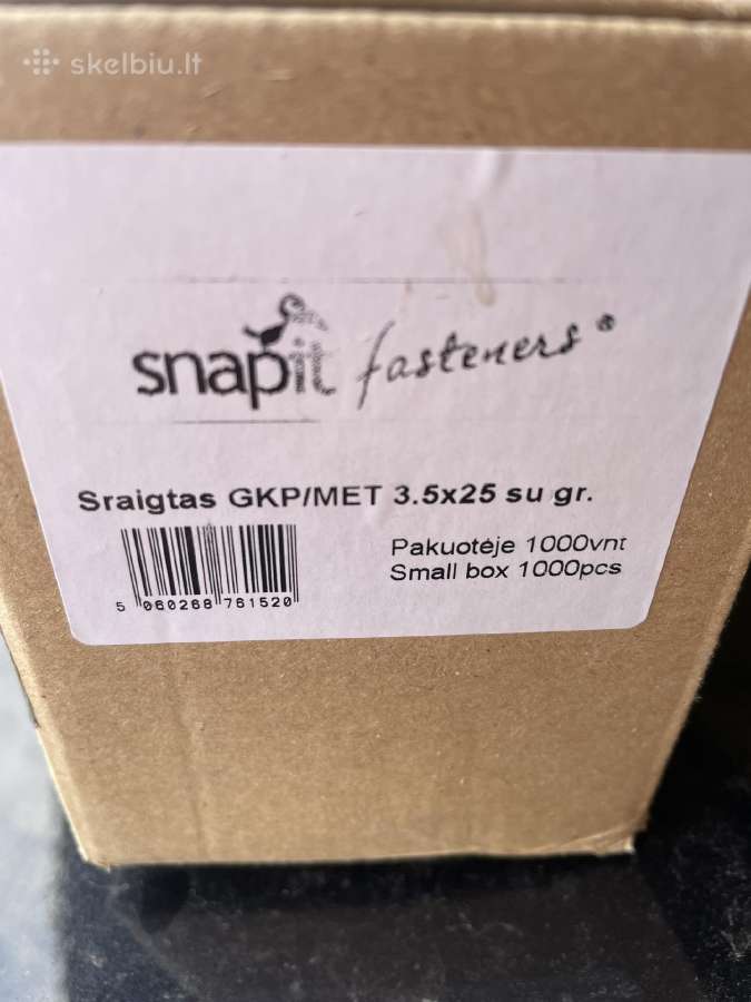 Sraigtai metalą, gipsą, medį - nuotraukos Nr. 8