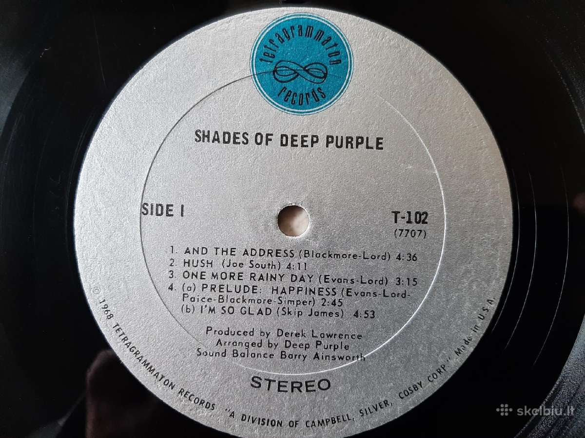 Deep Purple 1968 “Shades Of Deep Purple - nuotraukos Nr. 3