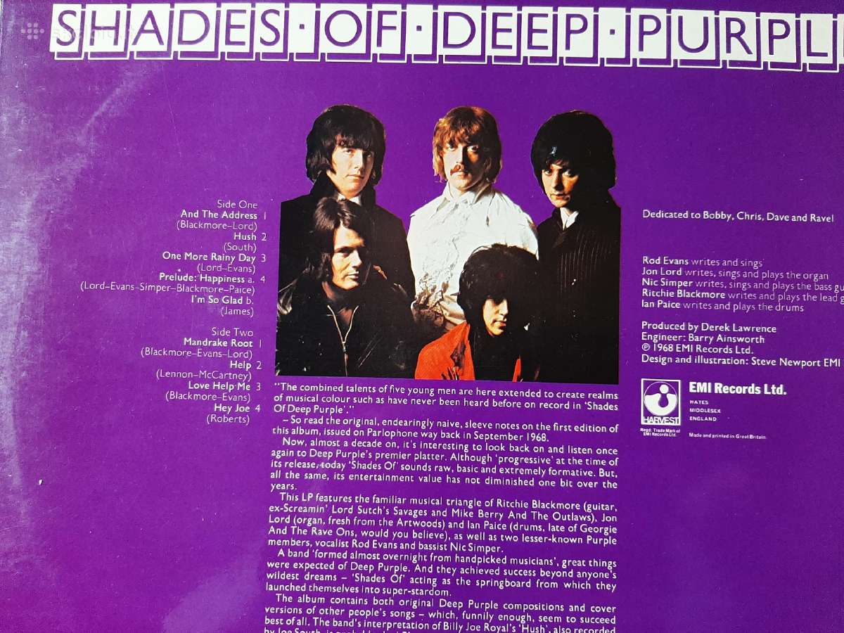 Deep Purple 1968 Re77 “Shades Of Deep Purple - nuotraukos Nr. 2