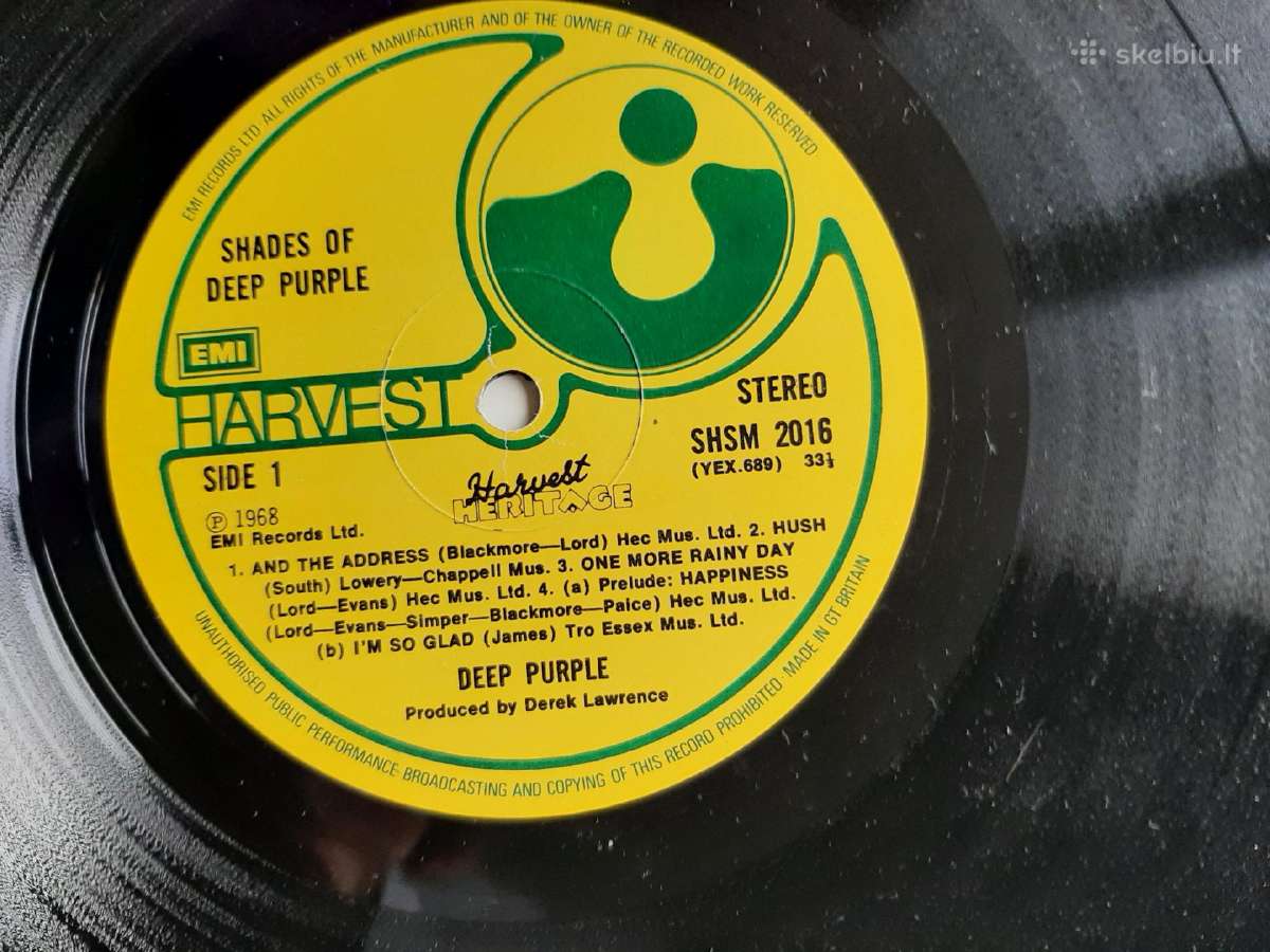 Deep Purple 1968 Re77 “Shades Of Deep Purple - nuotraukos Nr. 3