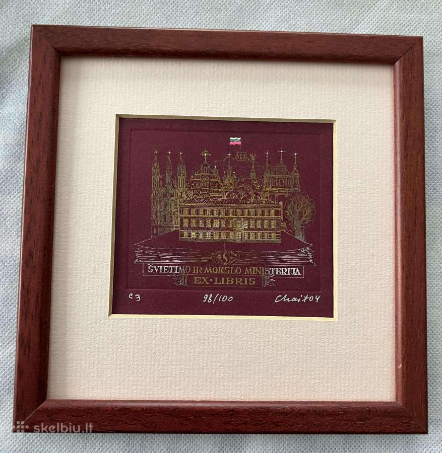Švietimo ir mokslo ministerijos Ex Libris rėmelyje - nuotraukos Nr. 2