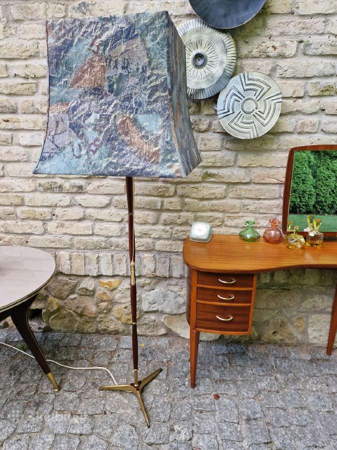 Vintažinis mid century palisandro-žalvariotoršeras - nuotraukos Nr. 13