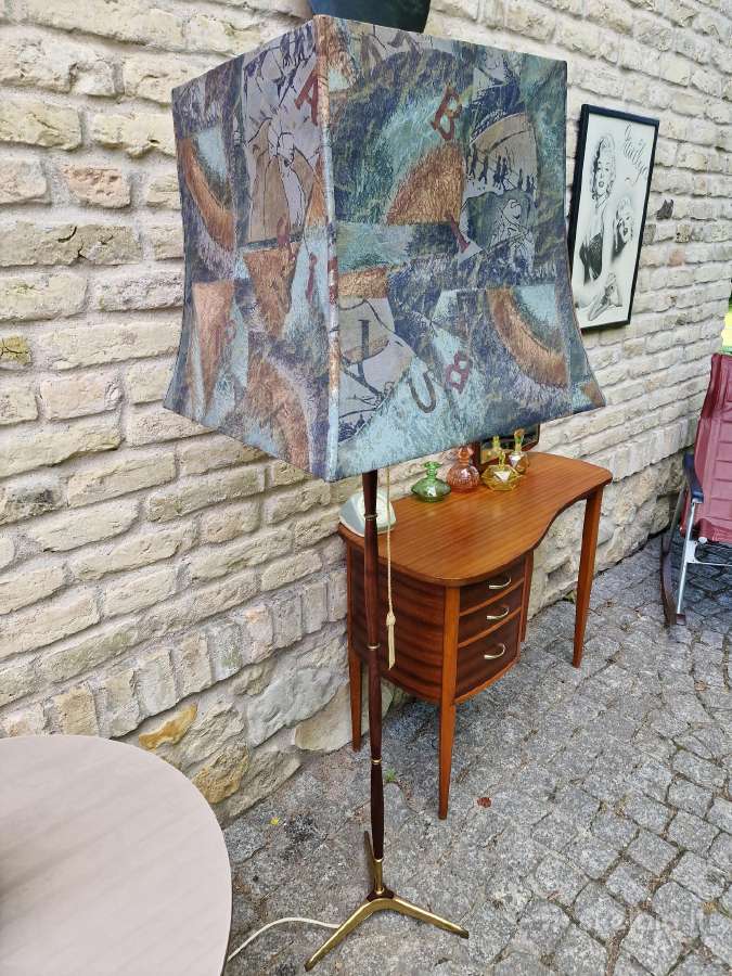 Vintažinis mid century palisandro-žalvariotoršeras - nuotraukos Nr. 36
