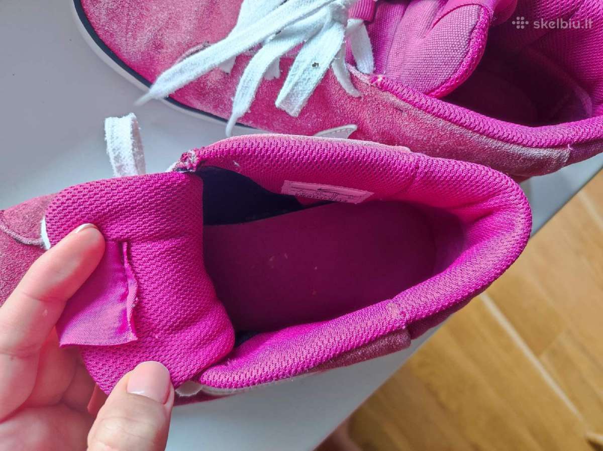 Dėvėti ryškiai rožiniai Nike Match Mid Sneakers - nuotraukos Nr. 6